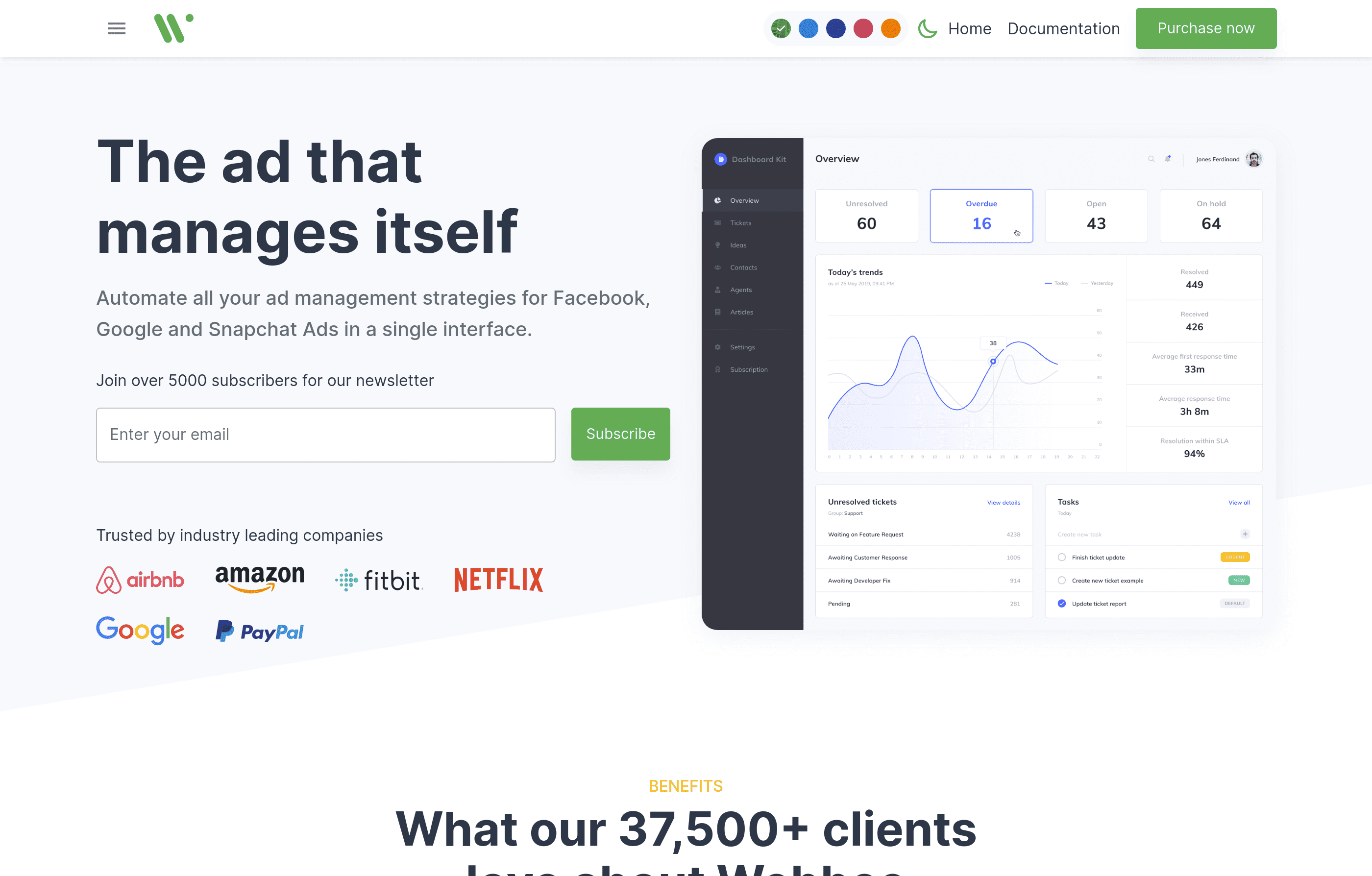 Webbee - frontend theme and UI kit